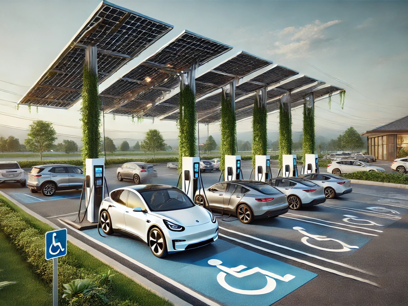 EV charger installation site